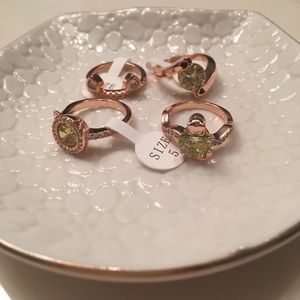Lot of 4 cat themed rings